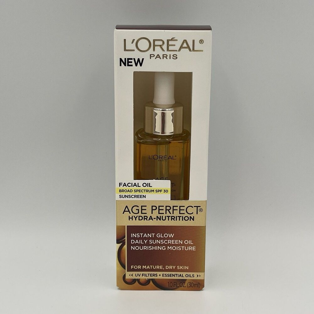 Loreal L'Oreal Age Perfect Hydra Nutrition Instant Glow Facial Oil Mature Dry